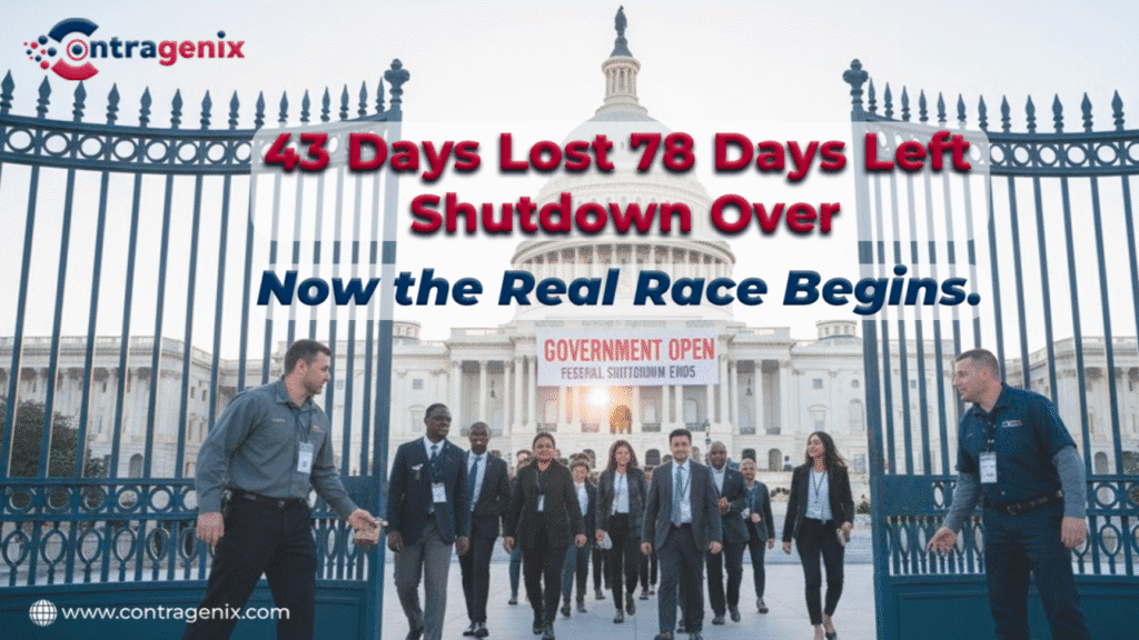 43 Days Lost. 78 Days Left. Shutdown Over — Now the Real Race Begins